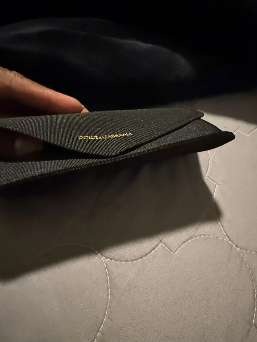 Dolce & Gabbana Black Fabric Glasses Sunglasses Case